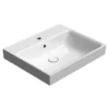 Afbeelding 1 GSI Nubes Keramische wastafel 60x50cm, wit ExtraGlaze