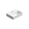 Afbeelding 1 GSI Nubes Keramische wastafel 36x28cm, wit ExtraGlaze