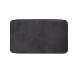 Afbeelding 1 Gedy Fuzzy Badmat, 50x80cm, 100% polyester, antislip, zwart