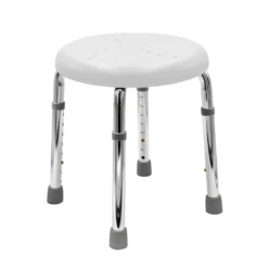 Afbeelding 1 Ridder Handicap Badkamerkruk, Ø45cm, wit