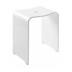 Afbeelding 1 Ridder Trendy Badkamerkruk 40x48x27,5cm, mat wit