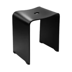 Afbeelding 1 Ridder Trendy Badkamerkruk 40x48x27,5cm, mat zwart