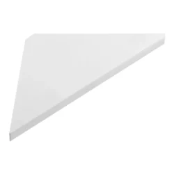 Afbeelding 1 Sapho Abeline Rockstone hoekplanchet 25x25cm, mat wit