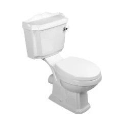 Afbeelding 1 Aqualine Antik Klassiek duobloktoilet + toiletzitting, wit