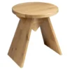 Afbeelding 1 Sapho Astyle Rond kruk Ø36x41cm, massief eiken hout naturel