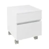 Afbeelding 1 Sapho Avice Kast op wielen met 2 laden 45x57x48,5cm, wit