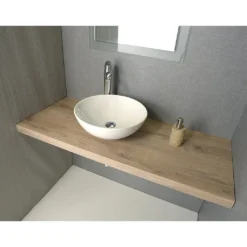 Afbeelding 1 Sapho Avice Mdf Wastafelblad 150x50cm, dikte 5cm, eiken Rover
