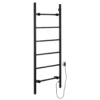 Afbeelding 1 Sapho Barbo Elektrische handdoekradiator, vierkant, 60x160cm, 160W, mat zwart