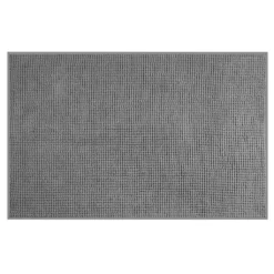 Afbeelding 1 Aqualine Chenill Badmat 50x80cm, 100% polyester, grijs
