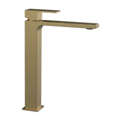 Afbeelding 1 Sapho Cubemix Wastafelkraan, hoog, mat goud
