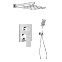 Afbeelding 1 Sapho Cubemix Inbouwdoucheset met kraan, 2 uitgangen, chroom