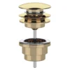 Afbeelding 1 Sapho Wastafelafvoer 5/4“, klikwaste, grote stop, 1-6,5cm, goud