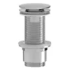 Afbeelding 1 Sapho Vrije doorstroming Wastafelafvoer 5/4", grote stop, 1-8cm, ABS/chroom