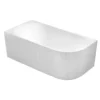 Afbeelding 1 Aqualine Tibera Strip L vrijstaand hoekbad, 150x75cm, wit