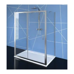 Afbeelding 1 Polysan Easy Douchecabine aan drie zijden 160x90cm, links/rechts-uitvoering, helder glas