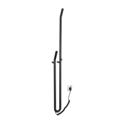 Afbeelding 1 Sapho Duopasso Elektrische handdoekradiator met timer, 12,2x170cm, 45W, mat zwart