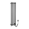 Afbeelding 1 Sapho Papinado Elektrische handdoekradiator, 26,3x120cm, 85W, mat zwart
