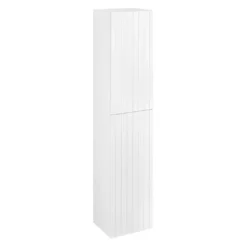 Afbeelding 1 Sapho Espace Strip Opbergkast 35x172x32cm, 2 deuren, links/rechts, mat wit