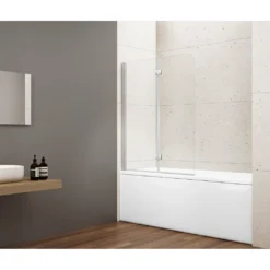 Afbeelding 1 Gelco Loro Badwand opklapbaar 90cm, helder glas