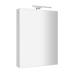 Afbeelding 1 Sapho Greta Spiegelkast inclusief LED-lamp, 60x70x14cm, mat wit