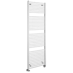 Afbeelding 1 Aqualine Direct Badkamerradiator met zij aansluiting 60x185cm, wit