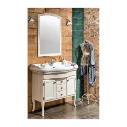 Afbeelding 1 Sapho Badkamermeubelset RETRO 100, oud wit