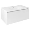 Afbeelding 1 Sapho Lorea Wastafelonderkast 90x44x51,2cm, 1x lade, mat wit