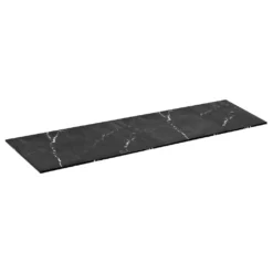 Afbeelding 1 Sapho Lorea Rockstone wastafelblad 171x1,2x52,5cm, zwart attica