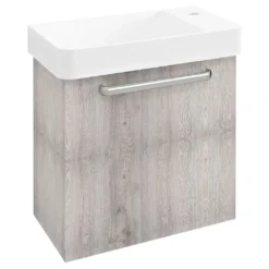 Afbeelding 1 Sapho Latus Viii Wastafelonderkast 51x50x28cm, eiken Mocca