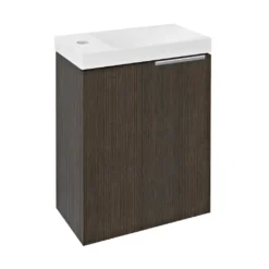 Afbeelding 1 Sapho Latus X wastafelonderkast 39,4x50x22cm, Pine Rustic