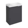 Afbeelding 1 Sapho Latus X wastafelonderkast 39,4x50x22cm, mat antraciet
