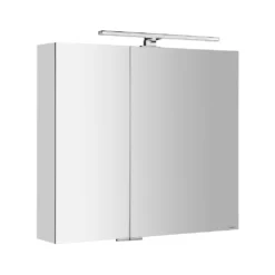 Afbeelding 1 Sapho Mirró Spiegelkast inclusief LED-lamp, 80x70x16cm, wit