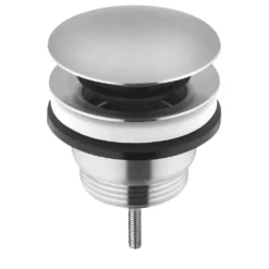 Afbeelding 1 Sapho Minimal Wastafelafvoer 5/4“, klikwaste, grote stop, mat RVS