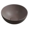 Afbeelding 1 Sapho Minor Betonnen waskom, Ø26cm, mat donkerbruin