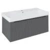 Afbeelding 1 Sapho Nelio Strip Wastafelonderkast 96,5x44x49cm, carina