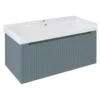 Afbeelding 1 Sapho Nelio Strip Wastafelonderkast 96,5x44x49cm, siena