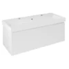 Afbeelding 1 Sapho Nelio Wastafelonderkast 116,5x44x49cm, glanzend wit