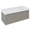 Afbeelding 1 Sapho Nelio Strip Wastafelonderkast 116,5x44x49cm, agila
