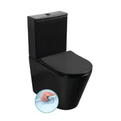 Afbeelding 1 Sapho Paco Rimless Duobloktoilet, mat zwart