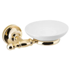 Afbeelding 1 Sapho Perla Keramische zeephouder, goud