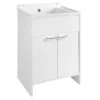 Afbeelding 1 Aqualine Kast onder spoelbak 58,2x78x38,3cm, kunststof, wit