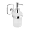 Aqualine Rumba Zeepdispenser 160ml, matglas, chroom 6 Afbeelding 1 Aqualine Rumba Zeepdispenser 160ml, matglas, chroom