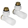 Afbeelding 1 Aqualine C-Start Aansluitset voor handbediende hoekkranen, wit