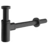 Afbeelding 1 Sapho Wastafelsifon 5/4", afvoer 32mm, rond, mat zwart