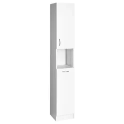 Afbeelding 1 Aqualine Simplex Eco Hoge kast met wasmand 30x180x30cm