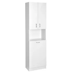 Afbeelding 1 Aqualine Simplex Eco Hoge kast met wasmand 50x180x30cm