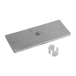 Afbeelding 1 Sapho Schuifplanchet voor douchestangen (Ø18, 20, 22, 25mm) ABS/chroom
