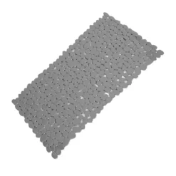 Afbeelding 1 Gedy River Antislip badmat 35x70cm, PVC, grijs