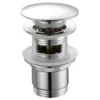 Afbeelding 1 Aqualine Wastafelafvoer 5/4“, klikwaste, grote stop, 30-45mm, chroom