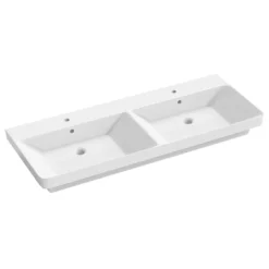 Afbeelding 1 Sapho Thalie 120 Keramische meubelwastafel 120x46cm, wit